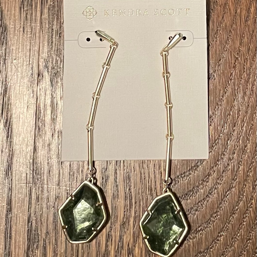 Kendra Scott Charmain Earrings - Green